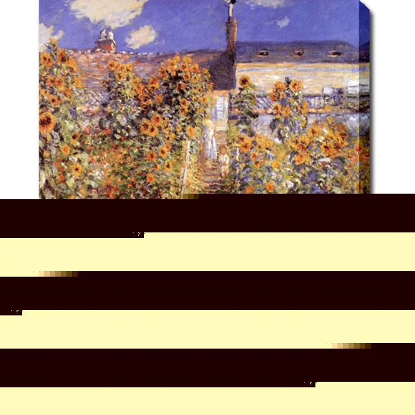 The Garden at Vetheuil - Claude Monet Paintings